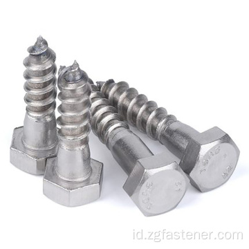 Stainless Steel316 Hexagon Head Wood Screws DIN571